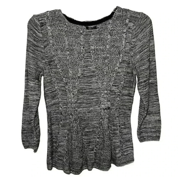 Cupio Sweaters - Cupio Sweater, Size XL Grey And Black NWT